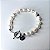 Pulseira Key Design Aminé de Pérola Natural Branca - Imagem 1