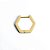 Brinco Key Design Balvin de Aço Dourado - Imagem 3