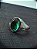 Anel Key Design TM de Aço Prata e Pedra Verde - Imagem 3