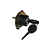KIT CILINDROS MAÇANETAS MESMA CHAVES VERSAILLES FRISO PRETO - Imagem 3