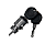 KIT MAÇANETAS E CILINDROS SANTANA G2 VERSAILLES COR PRETO - Imagem 3