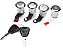 KIT CILINDROS MESMA CHAVE DAS PORTAS  MASTER G1 02 Á 13 - Imagem 2