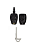 CARCAÇA CHAVE SLOT VOLVO C70 XC70 S60 VD5 V50 5 BOTÕES - Imagem 2