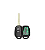 CHAVE TELECOMANDO TOYOTA YARIS RAV4 2 BOTÕES COMPLETA - Imagem 1