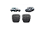 KIT CAPA PEDAL HONDA CIVIC G1 G2 G3 - Imagem 1