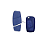 2 CAPAS FRONTAL CHAVE CANIVETE FIAT STILO 3 BOTÕES AZUL - Imagem 3