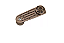 MANIVELA VIDRO DA PORTA LOGUS POINTER MARRON - Imagem 3