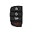 CAPA FRONTAL CHAVE CANIVETE HYUNDAI IX35 CRETA HB20 4 BOTÕES - Imagem 3