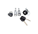 KIT CILINDROS MESMA CHAVES FOX SPACEFOX CROSSFOX - Imagem 3
