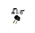 KIT CILINDROS MESMA CHAVES COBALT ONIX PRISMA  P MALA MANUAL - Imagem 1