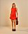 Vestido Curto Linho Cecília Vermelho - Imagem 5