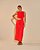 Vestido Midi Linho Diana Vermelho - Imagem 1