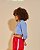 Camisa Cropped Linho Marla Azul Céu - Imagem 2