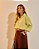 Camisa Cropped Linho Marla Manteiga - Imagem 3