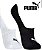 Kit 2 pares de meias Sapatilha Super Invisível Masculina Puma Algodão Branco/Preto Código: 4500 - Imagem 2
