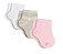Meia Lupo Soquete Infantil Kit C/3 Branco/Cinza/Rosa  Código: 2724 - Imagem 1