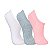 Kit Com 3 Pares De Meia Adulto Feminino Cano Curto  Lupo 3271 - Imagem 2