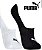 Kit 2 pares de meias Sapatilha Super Invisível Feminina Puma Algodão Branco/Preto 4715 - Imagem 2