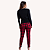 Pijama Feminino Manga Longa Xadrez - Imagem 4