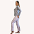 Pijama Feminino Manga Longa Mescla - Imagem 6