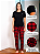 Pijama Feminino Meia Estação Xadrez Manga Curta Com Calça - Empório do Algodão - Imagem 2