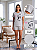 Pijama Feminino Verão Cat Mescla - Empório do Algodão - Imagem 2