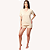 Pijama De Verão Feminino Poa Bege - Imagem 3