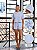 Pijama Feminino Listra Azul - 100% Algodão - Empório do Algodão - Imagem 2