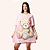 Camisetão Feminino Urso Rosa 100% Algodão - Imagem 1