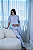Pijama Meia Estação Cropped Com Calça Listrado Azul - Empório do Algodão - Imagem 7