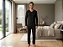 Pijama Masculino Preto Manga Longa - 100% Algodão – Empório do algodão - Imagem 1
