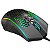 Redragon - Mouse Gamer Memeanlion Honeycomb RGB 12400 Dpi 7 Botões USB Preto (M809-K) - Imagem 6