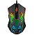 Redragon - Mouse Gamer Memeanlion Honeycomb RGB 12400 Dpi 7 Botões USB Preto (M809-K) - Imagem 1
