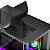 Liketec - Gabinete Gamer Aquário MADNESS Matx, MiniTower,Vidro Curvo, Preto (sem fans) Cubo Design LC-CB3X2-MADNESS-2072 - Imagem 5