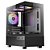 Gabinete Gamer Antec CX200m com 3 Fans A-Rgb Lateral em Vidro Micro Atx Preto - Imagem 2