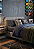 Cabeceira Estofada Queen Orgânica Não é Segredo Suede Amassado Cinza 160x120 - Imagem 1