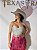 Cropped Feminino Branco c/ Bojo e Brilhos Texas Ranch - Imagem 1