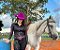 Body Camisa Cirrê Love Horse Pink - Imagem 1
