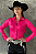 Body Camisa Cirrê Pink Basic Texas Ranch - Imagem 1