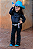 Calça Infantil Black Silver Shine Texas Ranch Jeans - Imagem 1