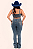 Cropped Jeans Escuro c/ Strass New Texas Ranch Jeans TR28 - Imagem 4