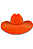 Chapéu Laranja Rainha Texas Ranch - Imagem 2