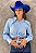 Camisa Azul Moda Country Feminina All Strass TR18 - Imagem 3