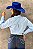 Camisa Azul Moda Country Feminina All Strass TR18 - Imagem 2