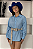 Camisão Azul Feminina Moda Country Texas Ranch Jeans Ref. TR29 - Imagem 3