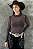Body Tule Marrom Feminino Diamond Texas Ranch Jeans Ref. TR145 - Imagem 4