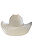 Chapéu Branco com Brilhos Pratas Texas Ranch Ref. TR17 - Imagem 2