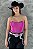 Cropped Moda Country Fúcsia All Shine Ref. TR71 - Imagem 1