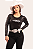 Body Cirrê Preto Texas Ranch Bordado Branco Ref. TR158 - Imagem 1