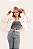 Jaqueta Branca Rivet Franjas Paetê Texas Ranch Jeans Ref. TR28 - Imagem 1